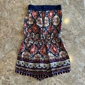 Vintage Rue21 bohemian style strapless romper